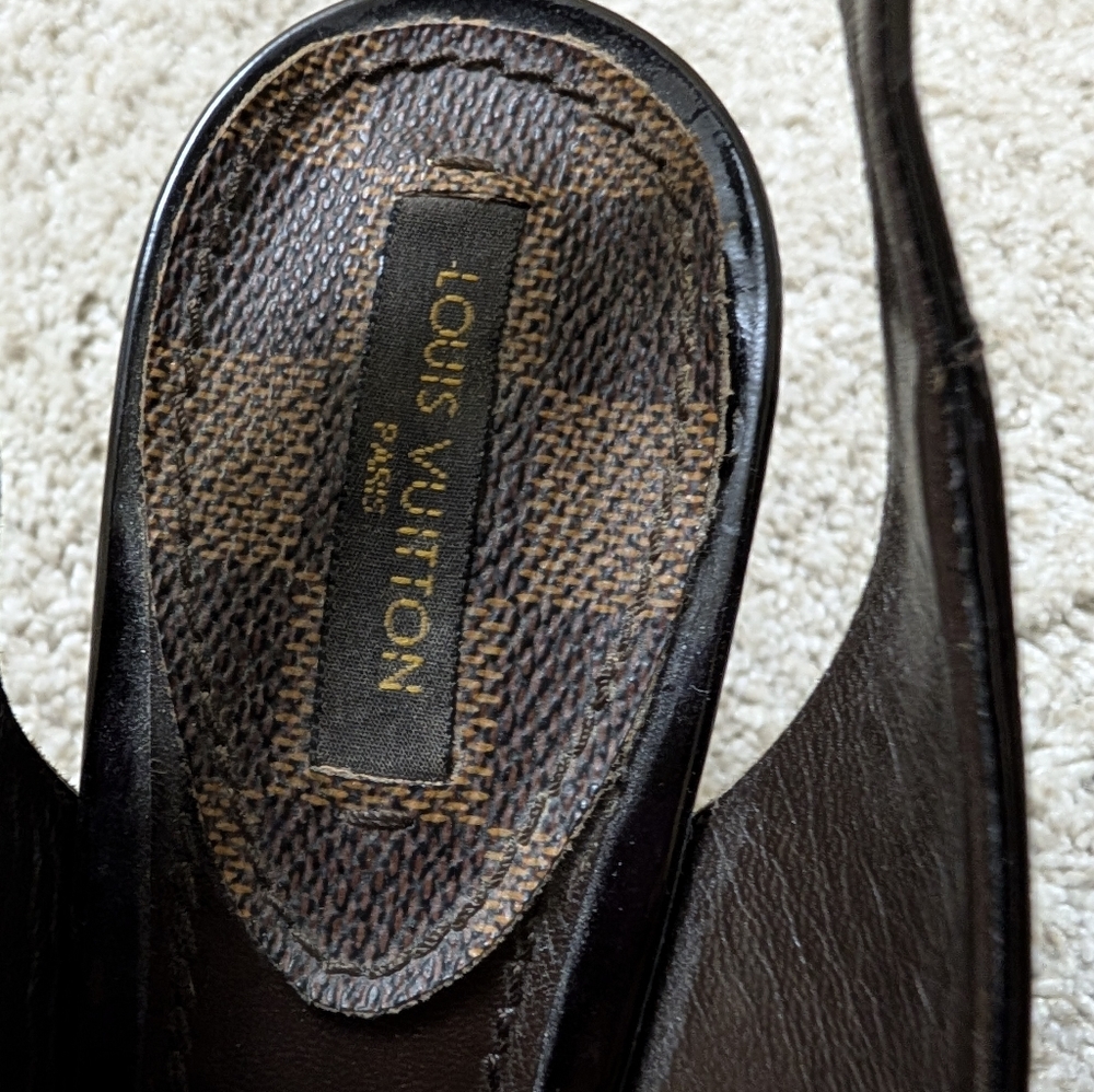 Louis Vuitton Patent Saint Honore Slingback Pumps - 36 EUC - Picture 8 of 9